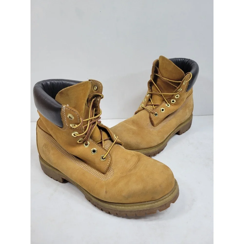 Timberland Premium Waterproof Boots Wheat Nubuck Primaloft 400 Gram Men's Sz 9 M